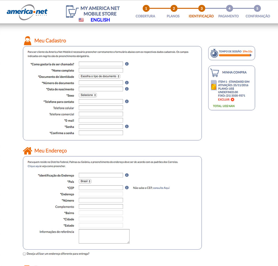 put all your requested data in the fields