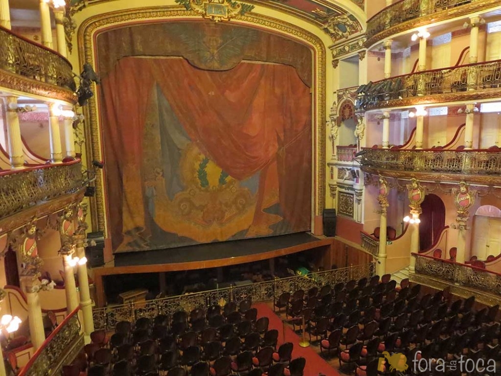 vista do segundo andar do Teatro Amazonas