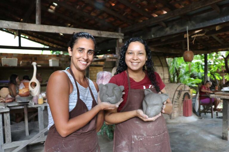 experiência de cerâmica marajoara